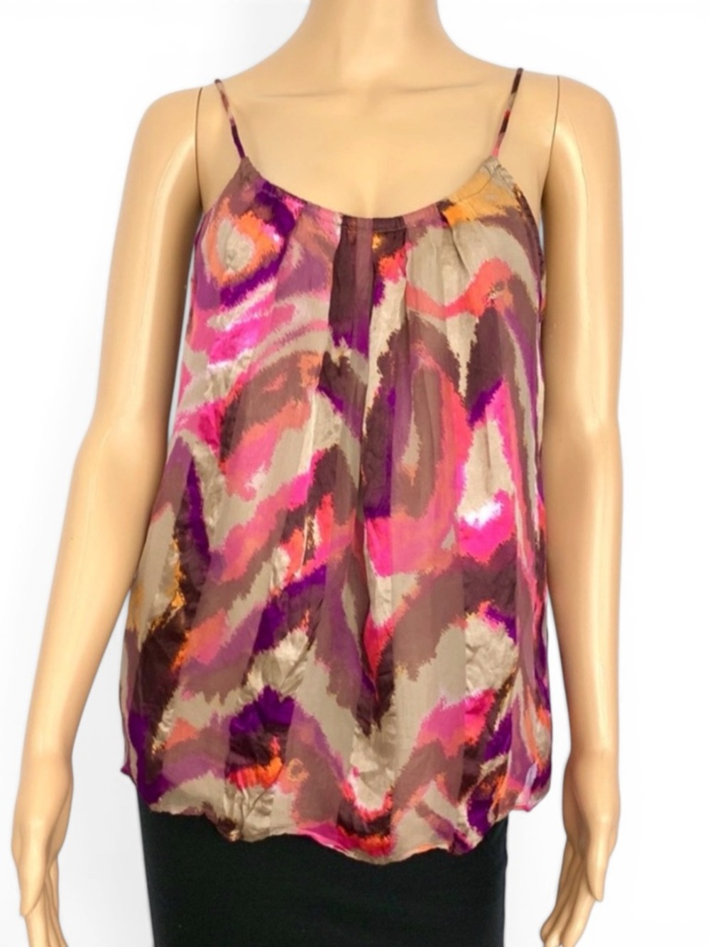 Rory Beca Multicolor Silk Top Size M